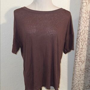 Oversized burnout love tee